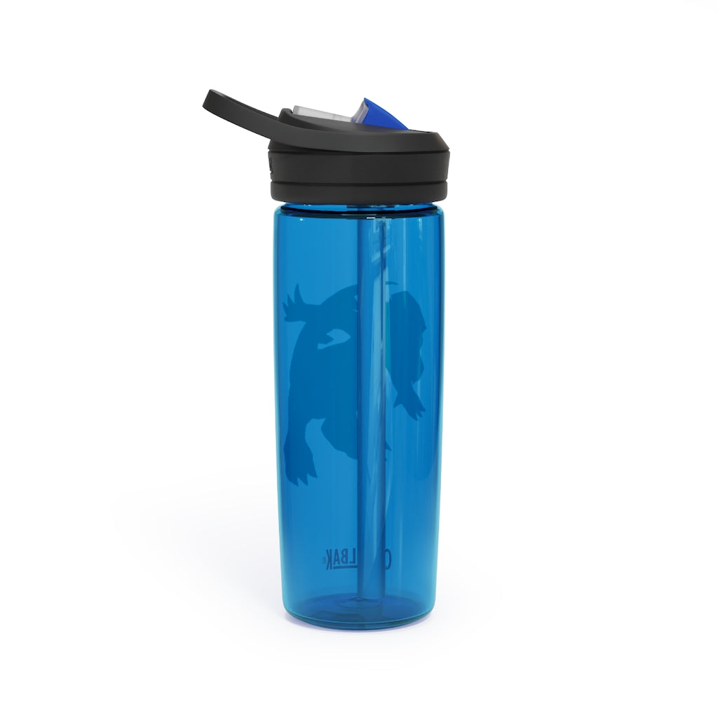 Blastdile CamelBak Eddy® Water Bottle in 20oz and 25oz sizes, showcasing its durable Tritan™ material and spill-proof design.